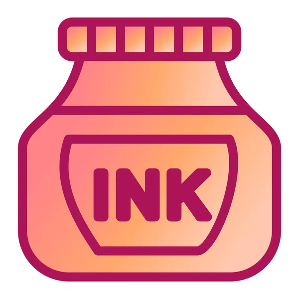 Tinta Icono Web Ilustración Simple — Vector de stock