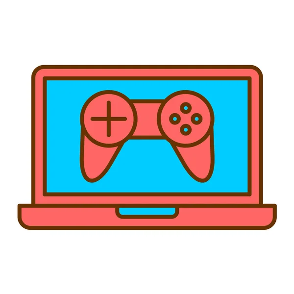 Vídeo Game Console Ícone Vetor Ilustração Gráfico Design —  Vetores de Stock