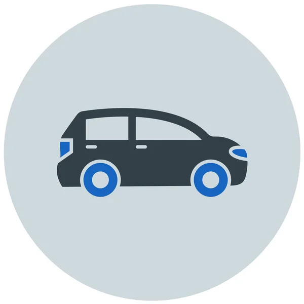 Coche Icono Web Ilustración Simple — Vector de stock