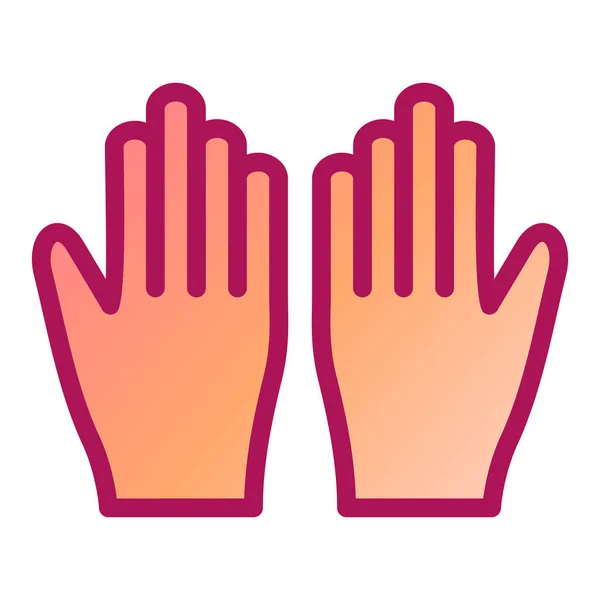 Handschuhe Web Symbol Einfache Illustration — Stockvektor