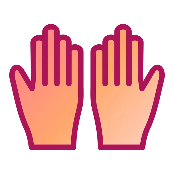 Guantes Icono Web Ilustración Simple — Vector de stock