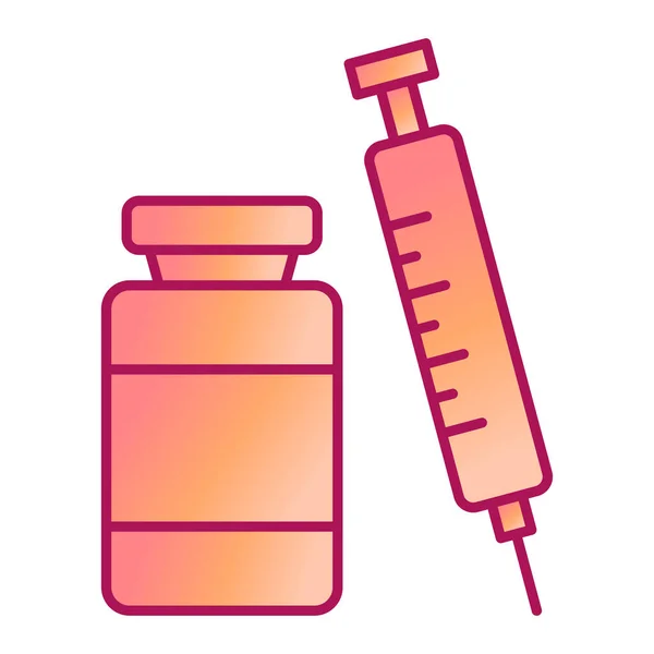 Medical Syringe Blood Vector Illustration Design — Stock vektor