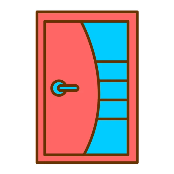 Ilustrace Vektoru Ikony Dveří — Stockový vektor