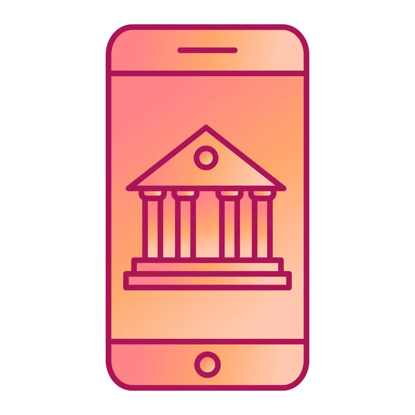 Mobile Banking Ikone Vektorillustration — Stockvektor