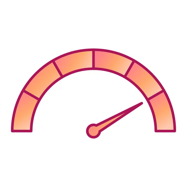 Speedometer Icoon Vector Geïsoleerd Witte Achtergrond Voor Web Mobiele App — Stockvector