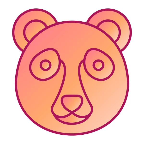 Roztomilý Panda Tvář Jazykem Ven Vektorové Ilustrace Design — Stockový vektor