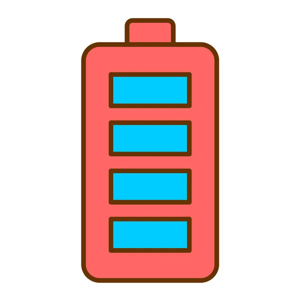 Batteri Laddnings Ikon Vektor Illustration — Stock vektor