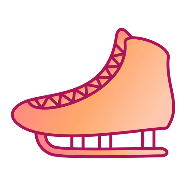 Ice Skate Icon Isometric Skateboard Vector Illustration Isolated White Background — Stock Vector