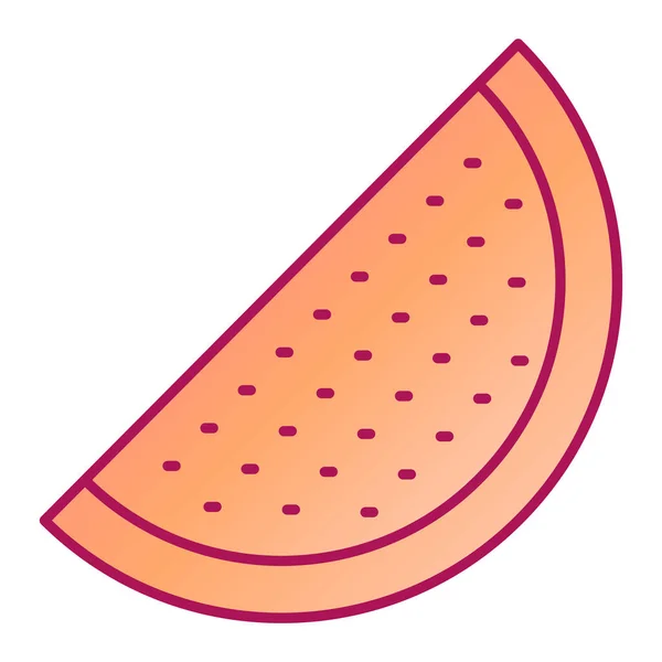 好吃的西瓜水果图标矢量插图设计 — 图库矢量图片