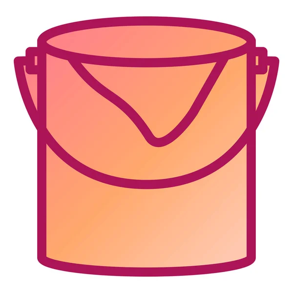 Bucket Modern Icon Vector Illustration — Image vectorielle
