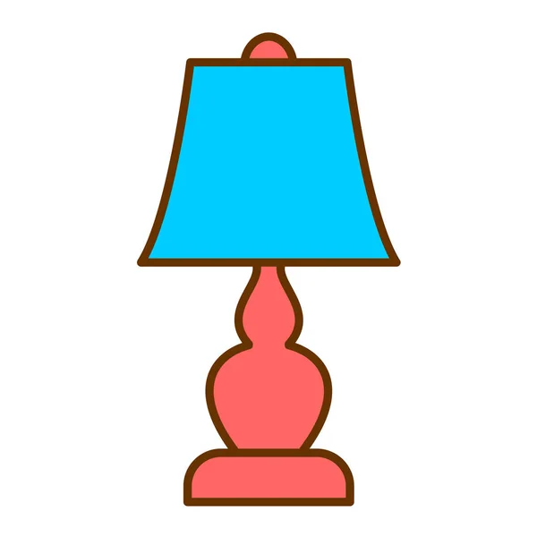 Vektor Illustration Modern Lampa Ikon — Stock vektor