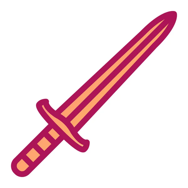 Sword Modern Icon Vector Illustration — Stock Vector