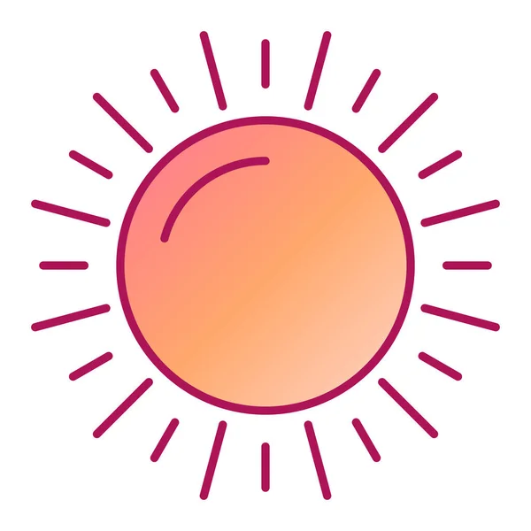 Slunce Moderní Ikona Vektor Ilustrace — Stockový vektor
