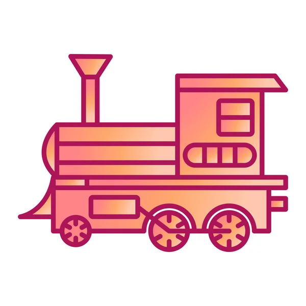 Tren Icono Vector Ilustración — Vector de stock