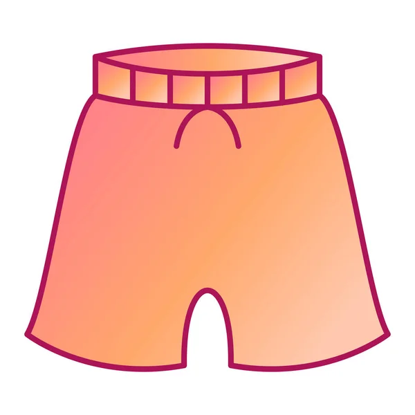 Beach Shorts Icon Outline Illustration Swimsuit Vector Icons Web — Stockvektor
