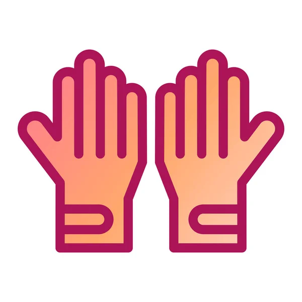 Guantes Icono Web Ilustración Simple — Archivo Imágenes Vectoriales