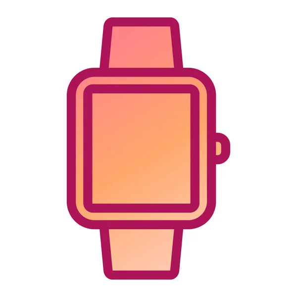 Smartwatch Webb Ikon Enkel Illustration — Stock vektor