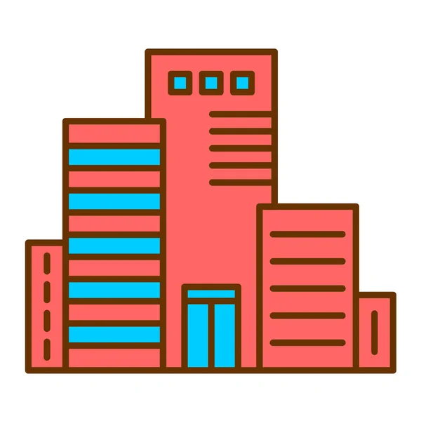 Gebäude Icon Vektor Illustration — Stockvektor