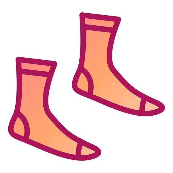 Calcetines Icono Vector Ilustración — Vector de stock