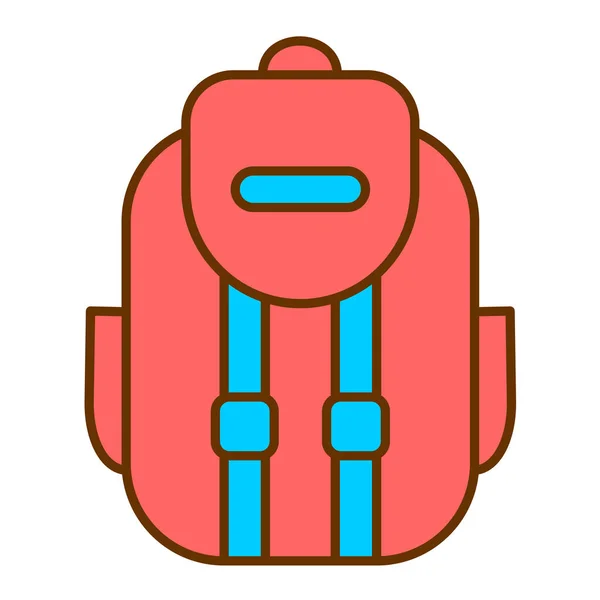 Rucksack Web Symbol Einfache Illustration — Stockvektor