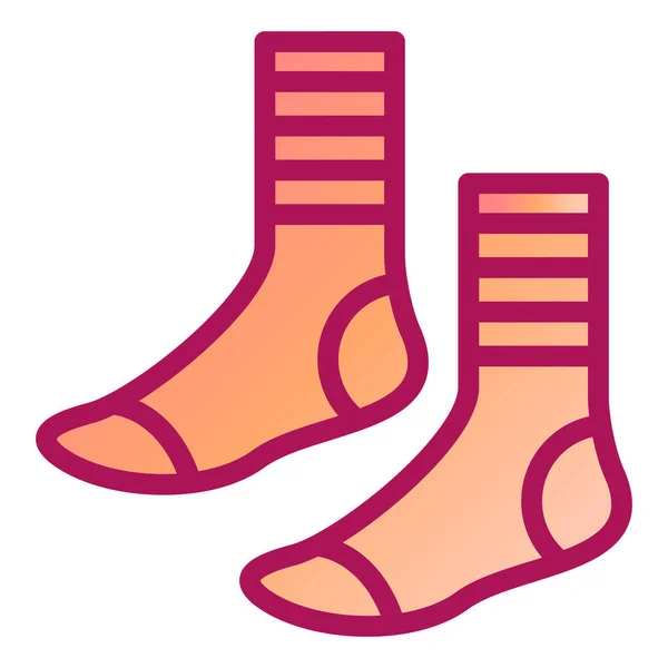 Κάλτσες Web Εικονίδιο Απλή Απεικόνιση — Διανυσματικό Αρχείο