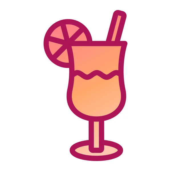 Cocktail Boisson Icône Vectoriel Illustration Conception Graphique — Image vectorielle