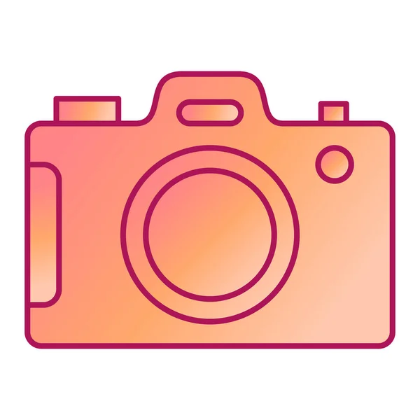 Fotografische Icoon Van Camera Vectorillustratie — Stockvector
