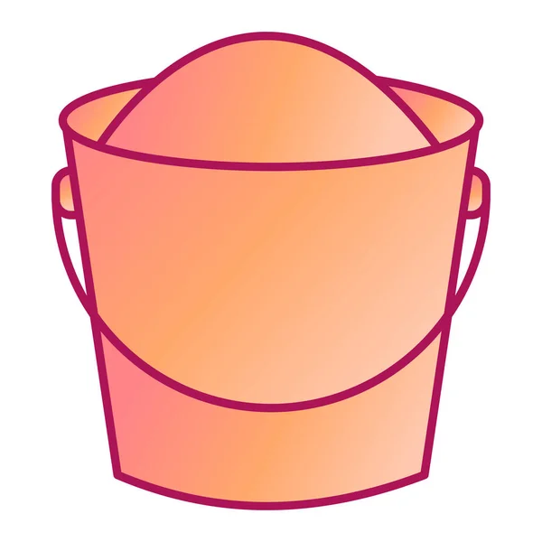 Bucket Modern Icon Vector Illustration — Image vectorielle