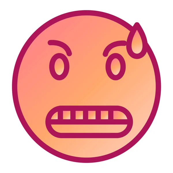 Emoticon Des Gesichts Vektorillustration — Stockvektor