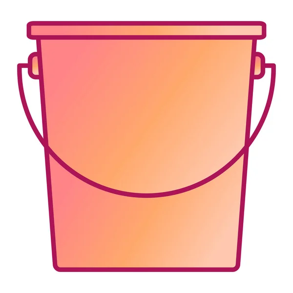 Vector Cubo Icono Color — Vector de stock