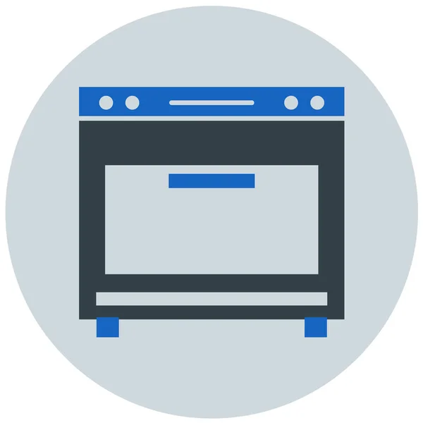 Cocina Icono Web Ilustración Simple — Vector de stock