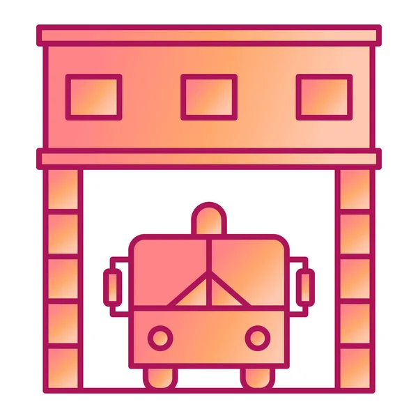 Icono Bus Vector Ilustración — Vector de stock