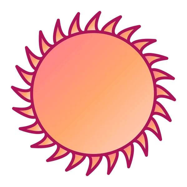 Sol Com Ícone Estrela Desenho Ilustração Vetorial — Vetor de Stock