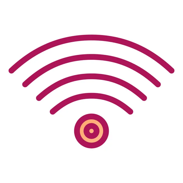 Wifi Pictogram Vector Geïsoleerd Witte Achtergrond Voor Web Mobiele App — Stockvector