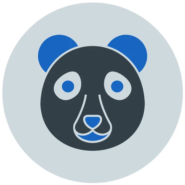 Panda Web Simgesi Basit Illüstrasyon — Stok Vektör
