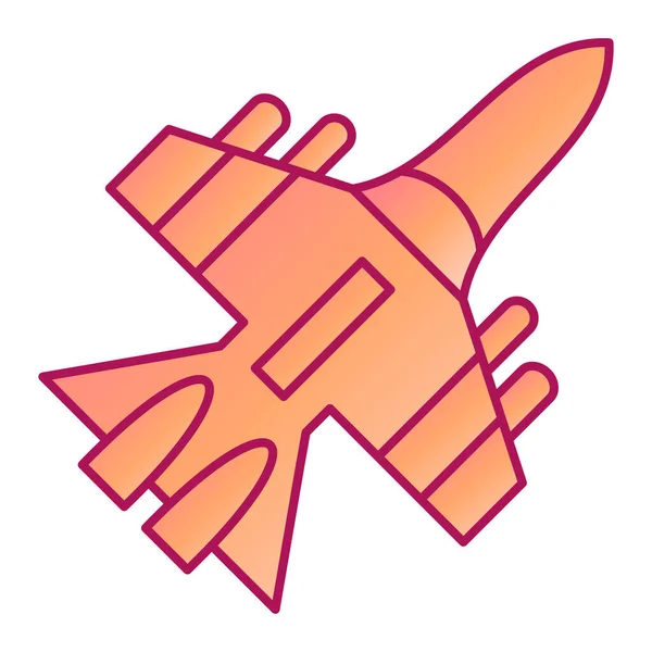 Raketen Ikone Umriss Illustration Von Raumschiff Vektorsymbolen Für Das Web — Stockvektor