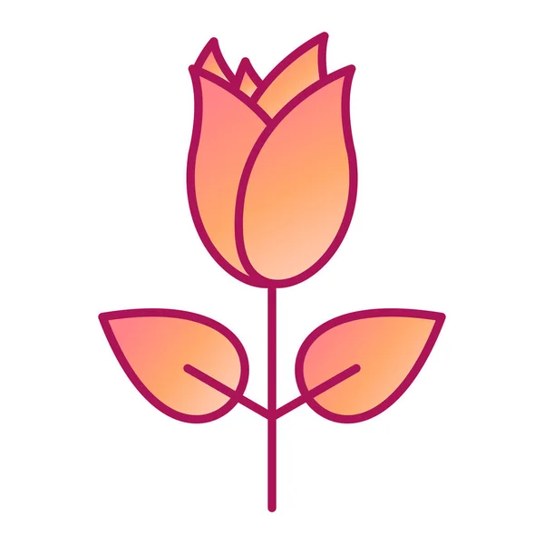 Flor Icono Moderno Vector Ilustración — Vector de stock