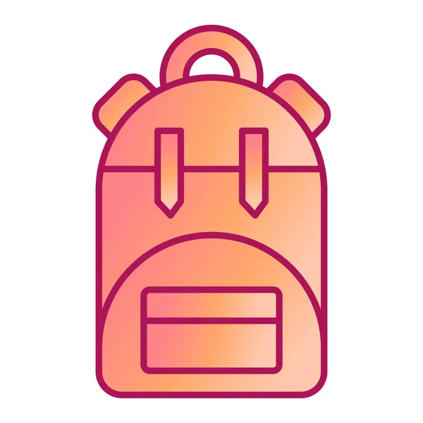 Ilustração Vetor Ícone Mochila — Vetor de Stock