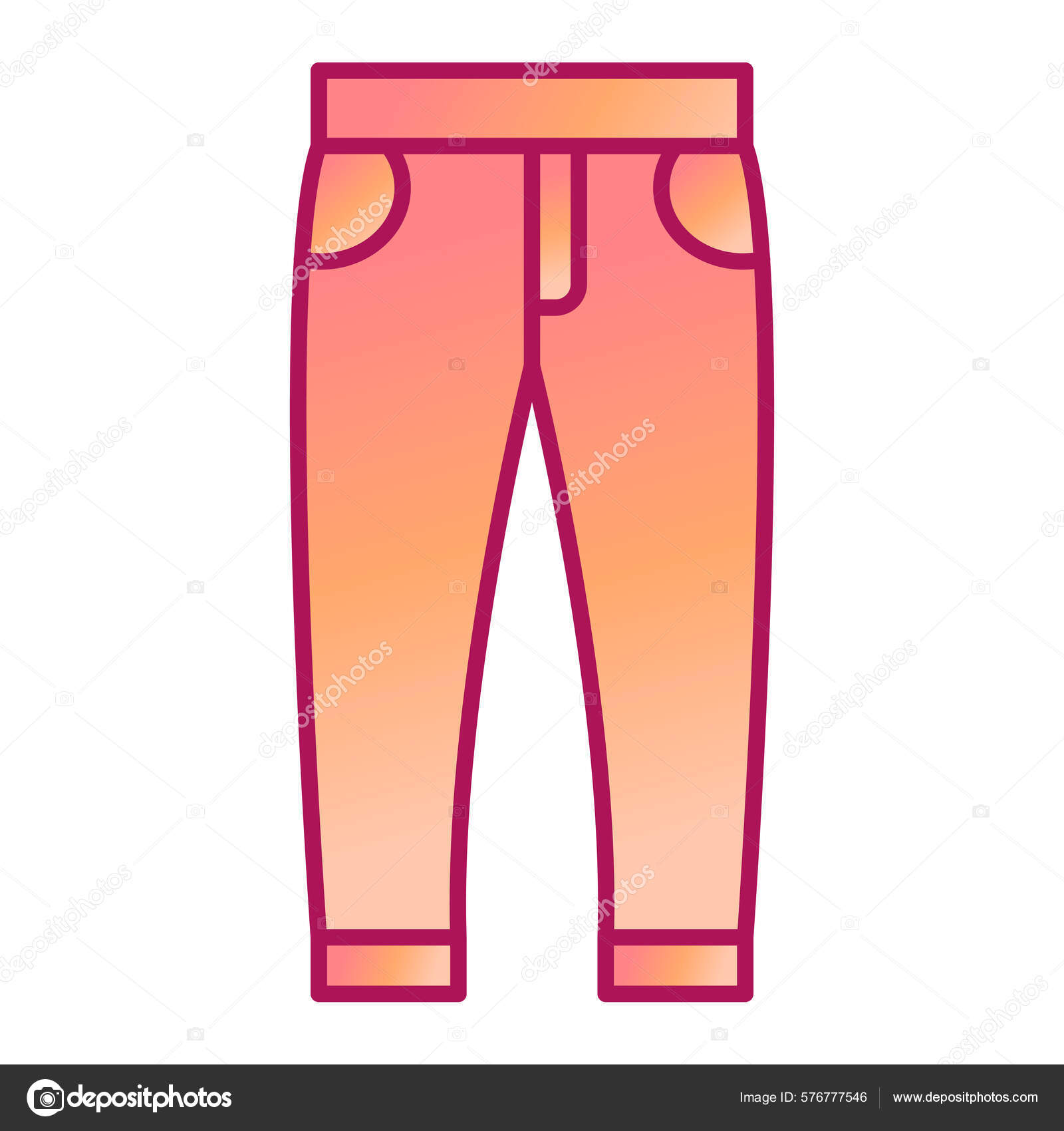 Icono Pantalones Estilo Dibujos Animados Ilustración Vectorial Aislado  vector, gráfico vectorial © MuhammadAtiq imagen #576777546