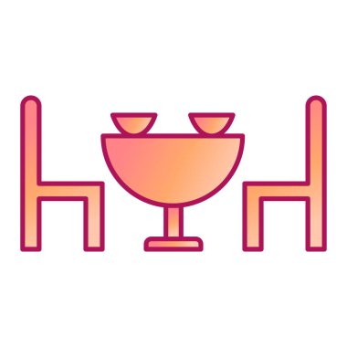 Restoran simgesi vektör illüstrasyonu