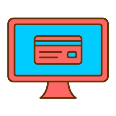 Kredi kartı vektör simgesi