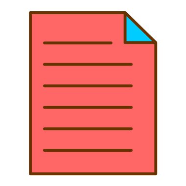 belge dosyası. Basit illüstrasyon