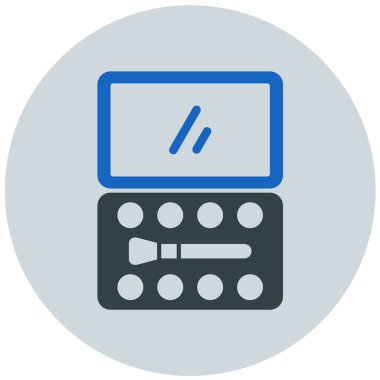 makyaj simgesi vektör illüstrasyon tasarımı