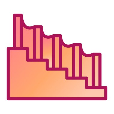 merdivenler modern ikon vektör illüstrasyonu 