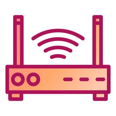 Yönlendirici. Web simgesi basit illüstrasyon