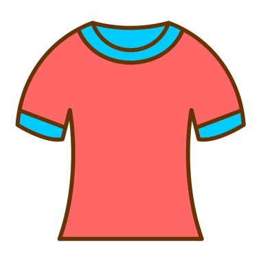 Tişört ikonu. vektör illüstrasyonu