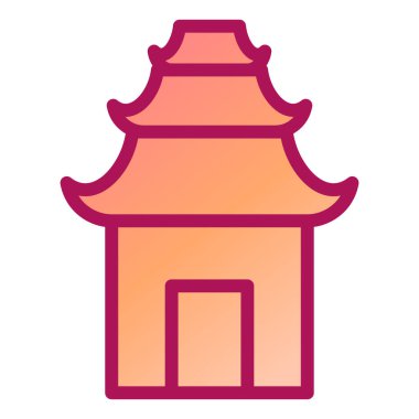 Ev. Web simgesi basit illüstrasyon