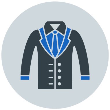 Takım elbise. Web simgesi basit illüstrasyon