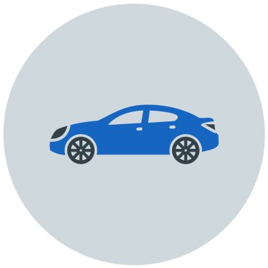 - Araba. Web simgesi basit illüstrasyon