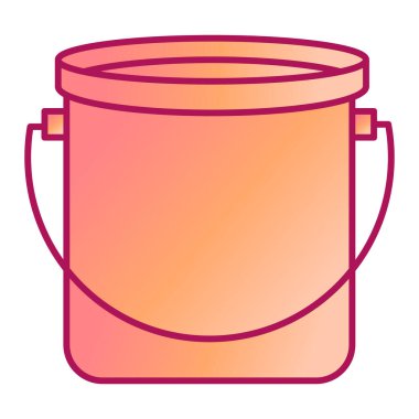 kova izole edilmiş ikon vektör illüstrasyon tasarımı